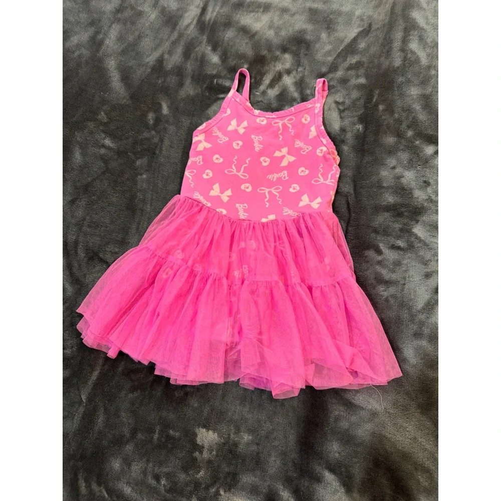 Barbie Dress Size 8 Disney Princess Tutu Skirt Size 6 Girls Pink Purple Lot 2